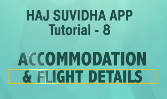 ACCOMMODATION AND FLIGHT DETAILS 